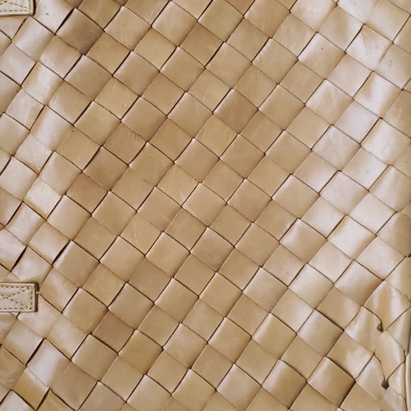 Latico nj USA cognac woven leather bag - Picture 3 of 12